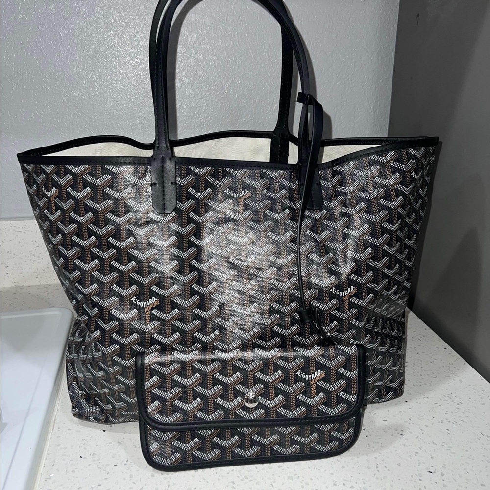 Goyard St Louis Tote and Matching Pouch